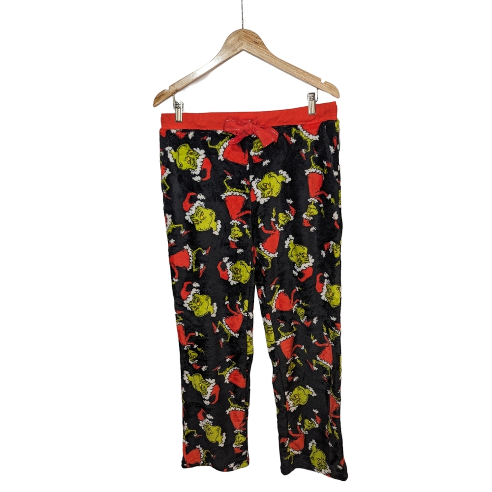 Dr. Seuss Grinch Women's Plush Lounge Pajama Pants Size Medium
